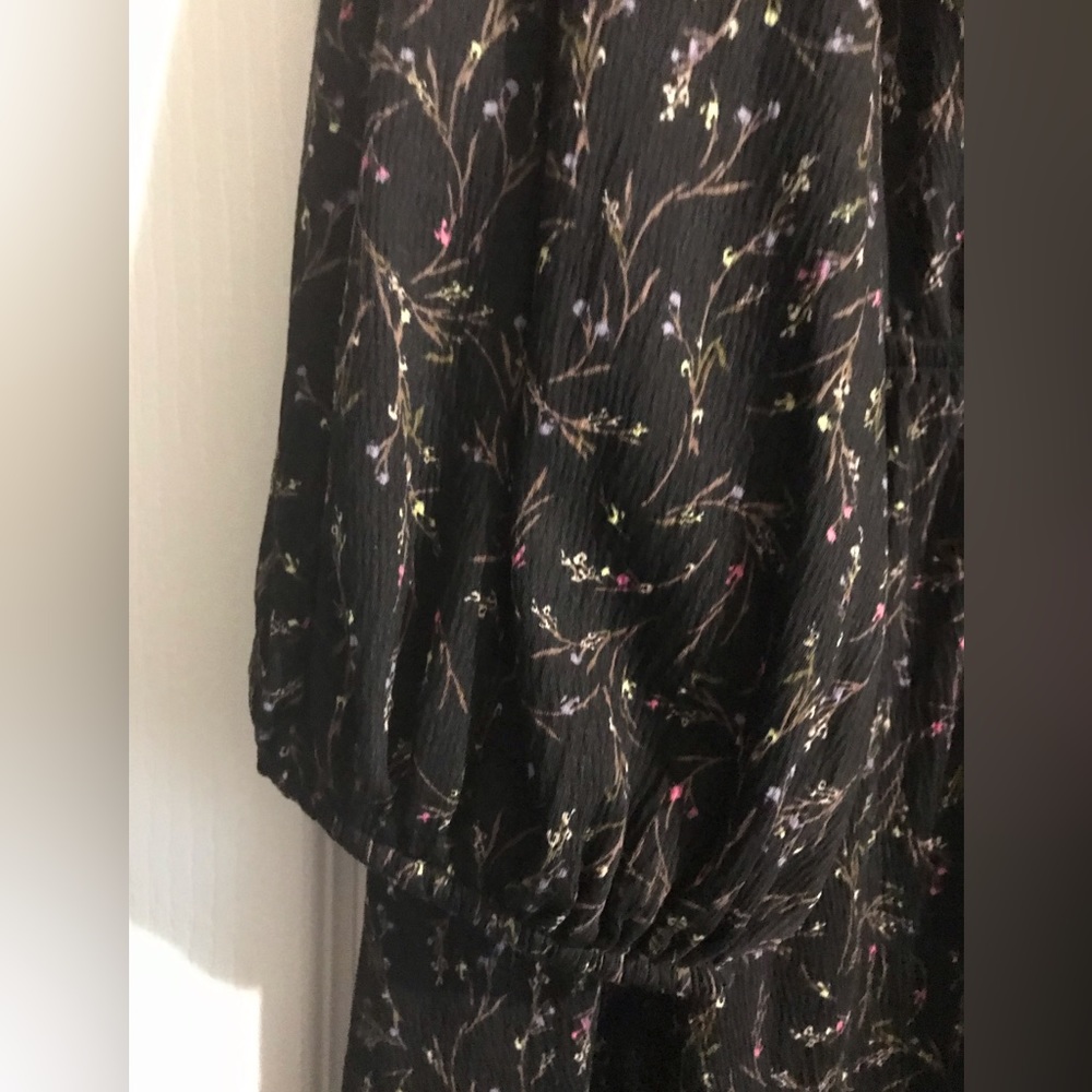 New Ava & Viv Womens Size 1x 3/4 inch sleeves dress with pockets in black - Picture 4 of 5